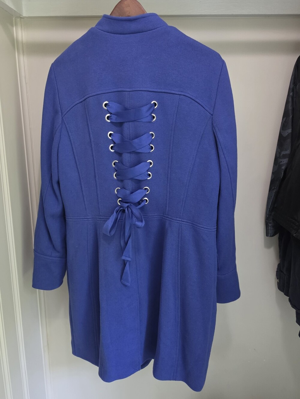 INC International Concepts Women’s XL Blue Corset Jacket Y2K Fitted